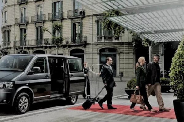 Airport transfers in or out with a Mercedes V Class